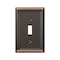 Amerelle Wall Plate, Number of Gangs: 1 Steel, Aged Bronze Finish, Bronze 149TDB - alternate 1